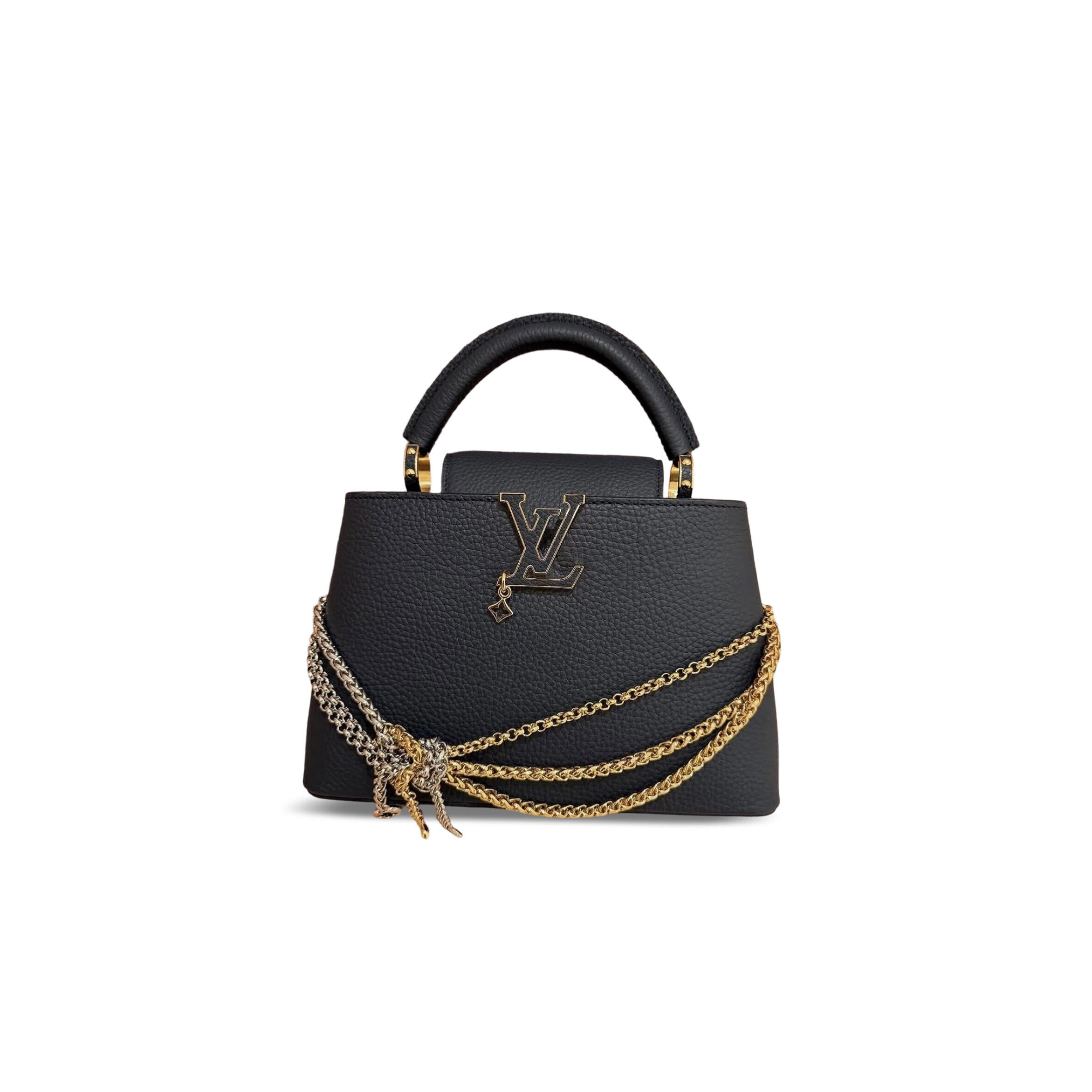 LOUIS VUITTON MASTER CAPUCINES BB BLACK M28203 (27*18*9cm)